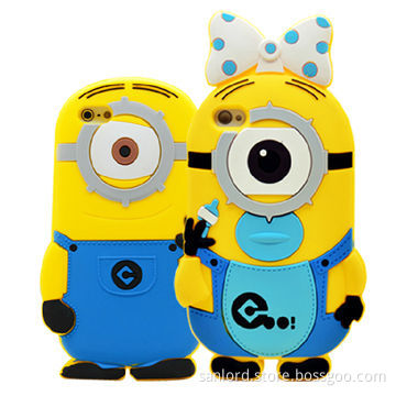 High Quality Despicable Me Silicone Cases, OEM Order is Welcome